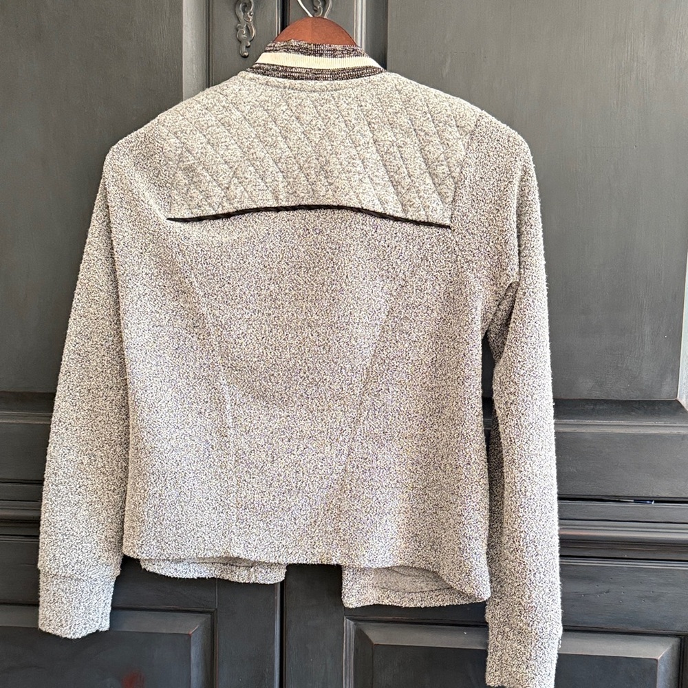 Women's light weight Gray varsity Jacket - image 3